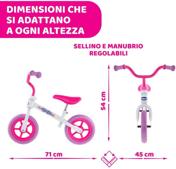 Bici Balance Bike Pink Comet