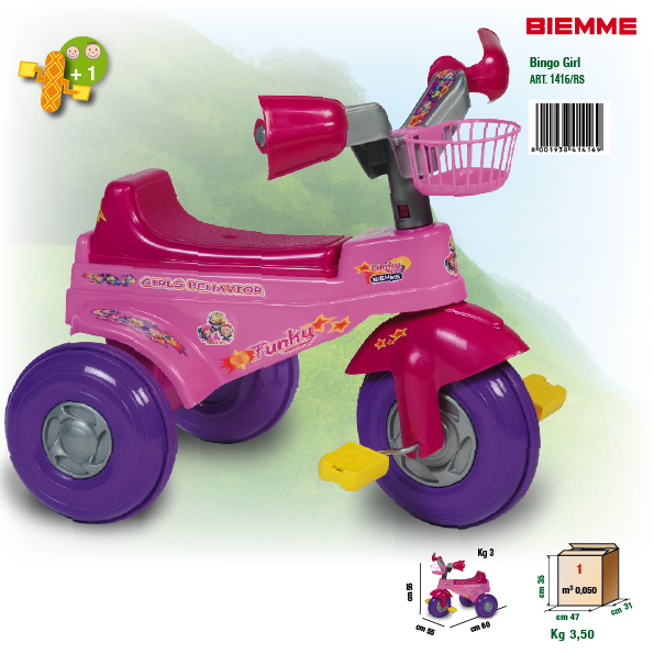 Triciclo Bingo Girl Biemme