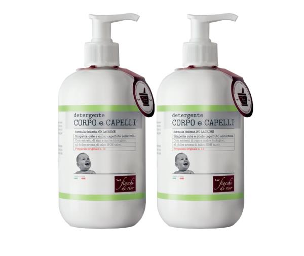 Fiocchi di Riso Detergente Corpo e Capelli PROMO FamilyPack 2x400 ml 