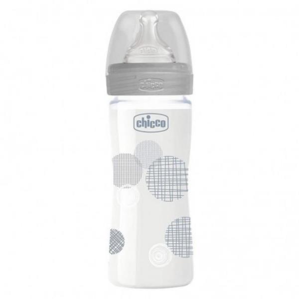 Biberon Well-Being Benessere 0+ 240ml  Vetro-Glass Chicco