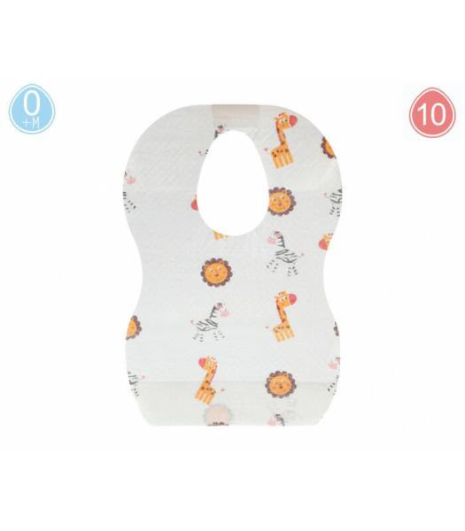 Bavaglini Usa e Getta Con Tasca 10 pz Nenikos